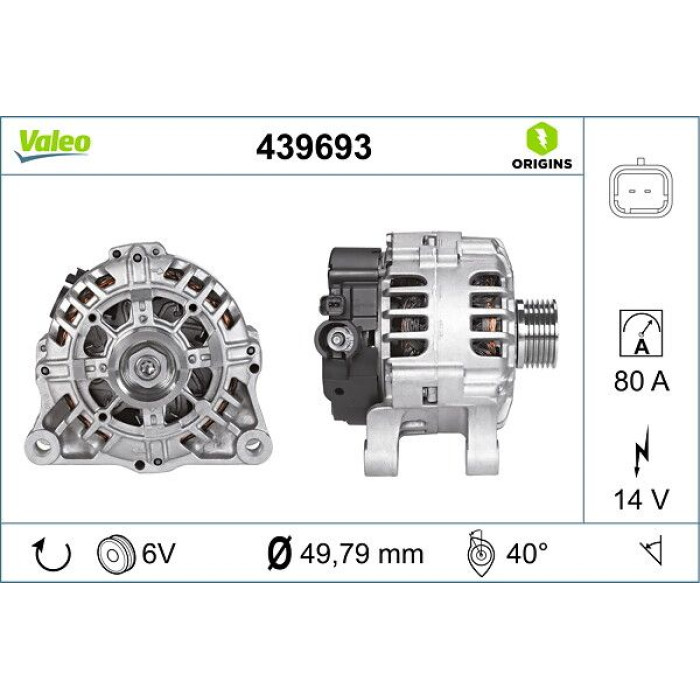 Valeo Lichtmaschine 439693 Valeo Lichtmaschine 439693