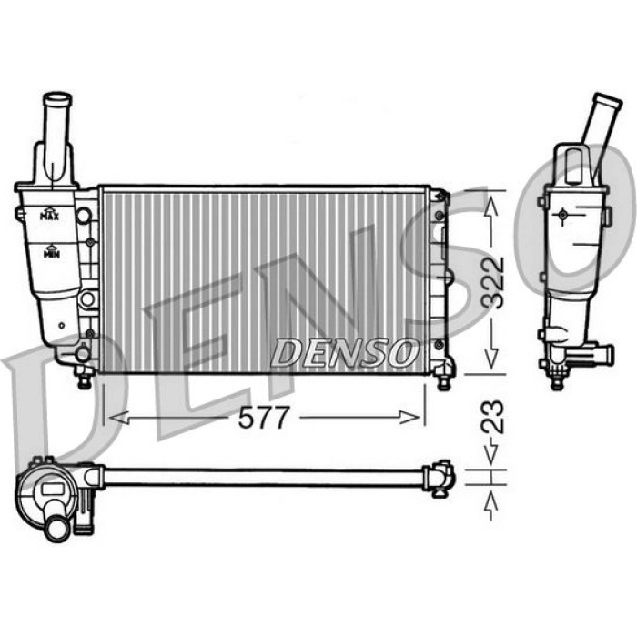 Denso Motorkühler DRM13004 Denso Motorkühler DRM13004