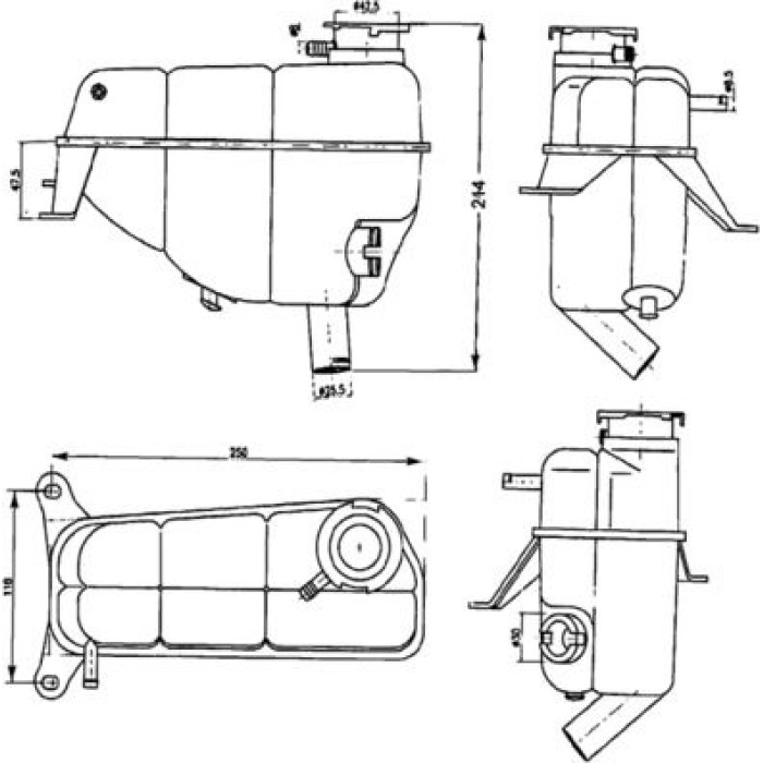 MAHLE Ausgleichsbehälter, Kühlmittel CRT 121 000S MAHLE Ausgleichsbehälter, Kühlmittel CRT 121 000S