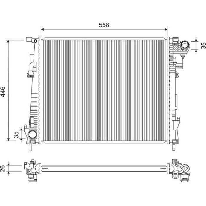 Valeo Motorkühler 734946