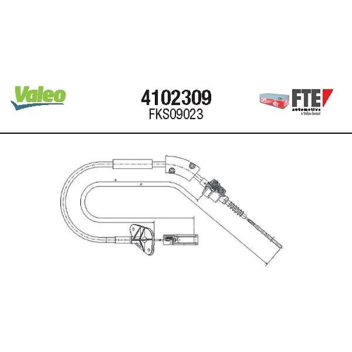 FTE Seilzug, Kupplungsbetätigung 4102309 FTE Seilzug, Kupplungsbetätigung 4102309