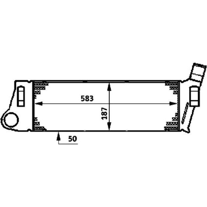 MAHLE Ladeluftkühler CI 39 000P MAHLE Ladeluftkühler CI 39 000P