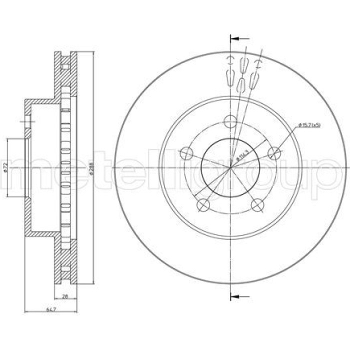 Cifam Bremsscheibe 800-781C