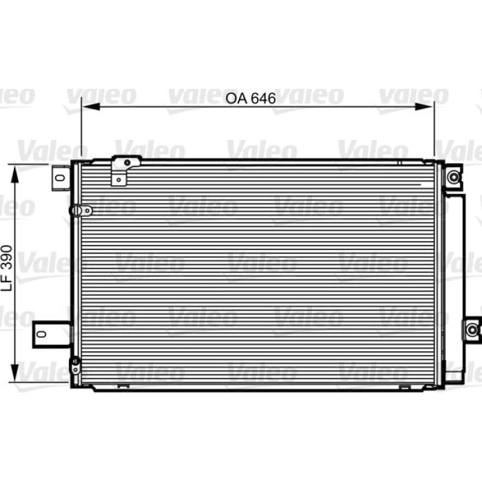 Valeo Klimakondensator 814213 Valeo Klimakondensator 814213