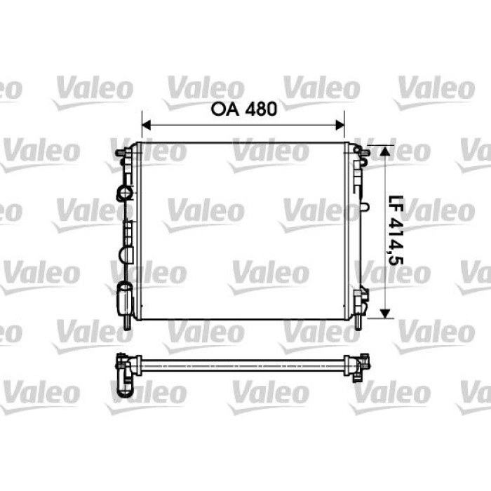 Valeo Motorkühler 732621 Valeo Motorkühler 732621