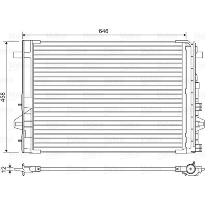 Valeo Klimakondensator 814035 Valeo Klimakondensator 814035