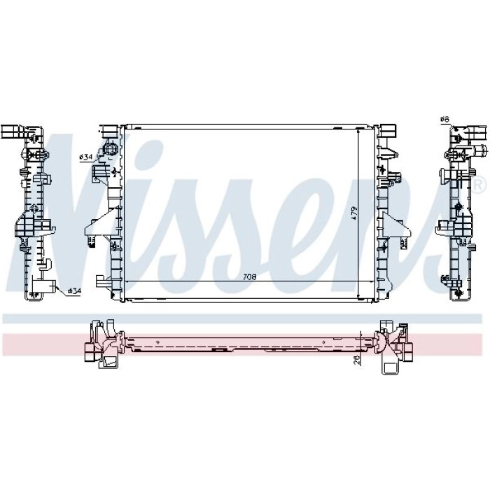 Nissens Wasserkühler PKW 65285 Nissens Wasserkühler PKW 65285