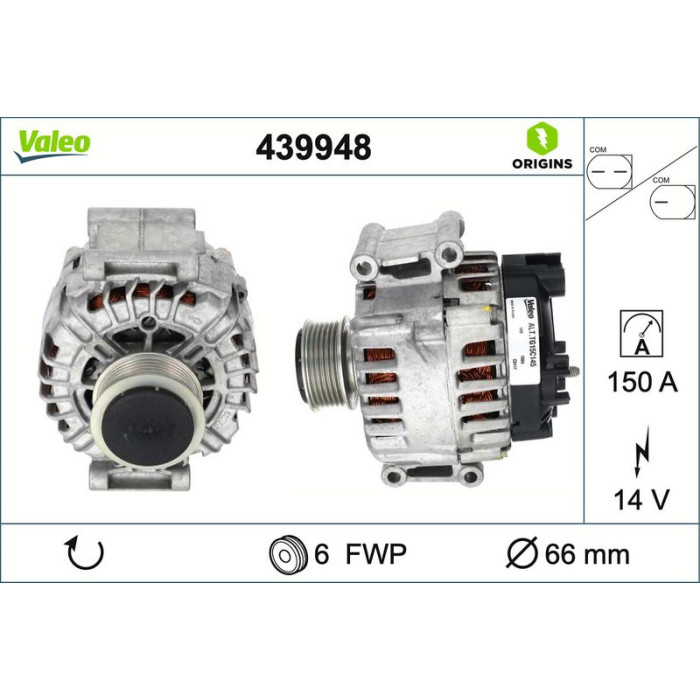 Valeo Lichtmaschine 439948 Valeo Lichtmaschine 439948