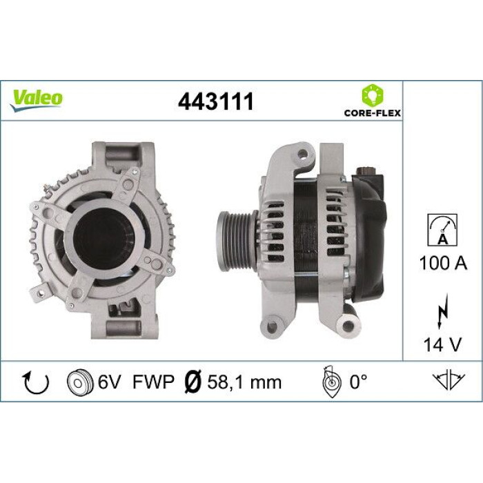Valeo Lichtmaschine 443111 Valeo Lichtmaschine 443111