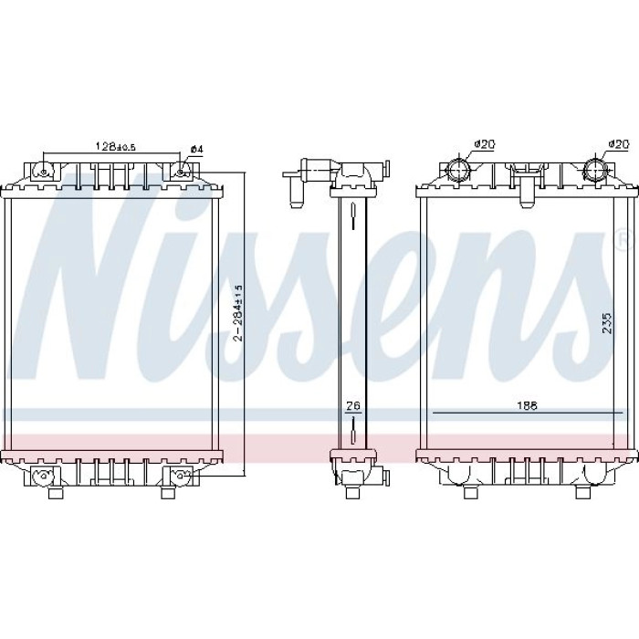 Nissens Wasserkühler PKW 60351 Nissens Wasserkühler PKW 60351