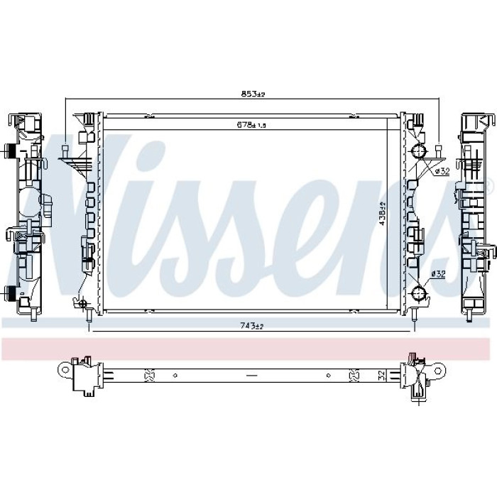 Nissens Wasserkühler PKW 637642 Nissens Wasserkühler PKW 637642