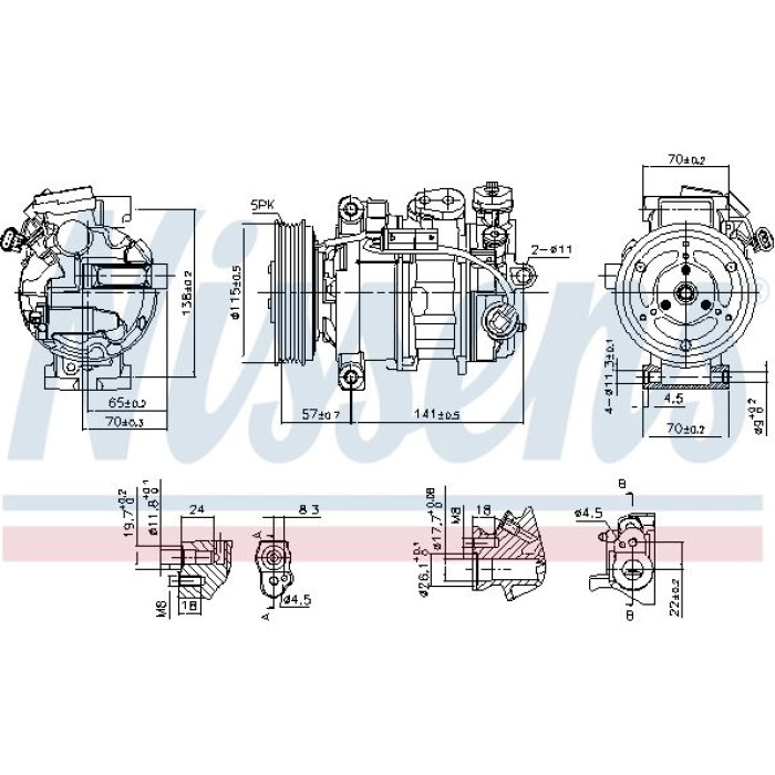 Nissens Klimakompressor PKW 890246 Nissens Klimakompressor PKW 890246