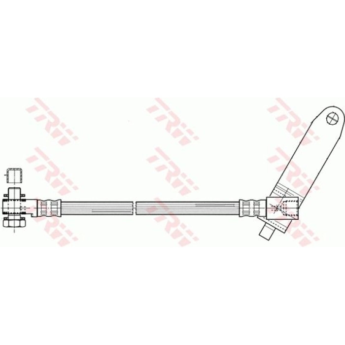TRW Bremsschlauch Vorderachse rechts PHD951 TRW Bremsschlauch Vorderachse rechts PHD951