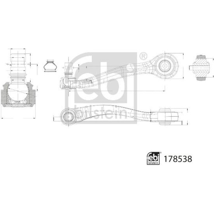 febi Querlenker Hinterachse oben links 178538 febi Querlenker Hinterachse oben links 178538
