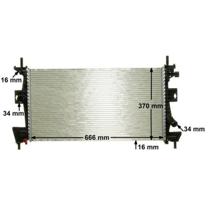 Kühler, Motorkühlung CR 1727 000P Kühler, Motorkühlung CR 1727 000P