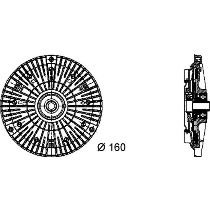MAHLE Kupplung, Kühlerlüfter CFC 52 000P MAHLE Kupplung, Kühlerlüfter CFC 52 000P