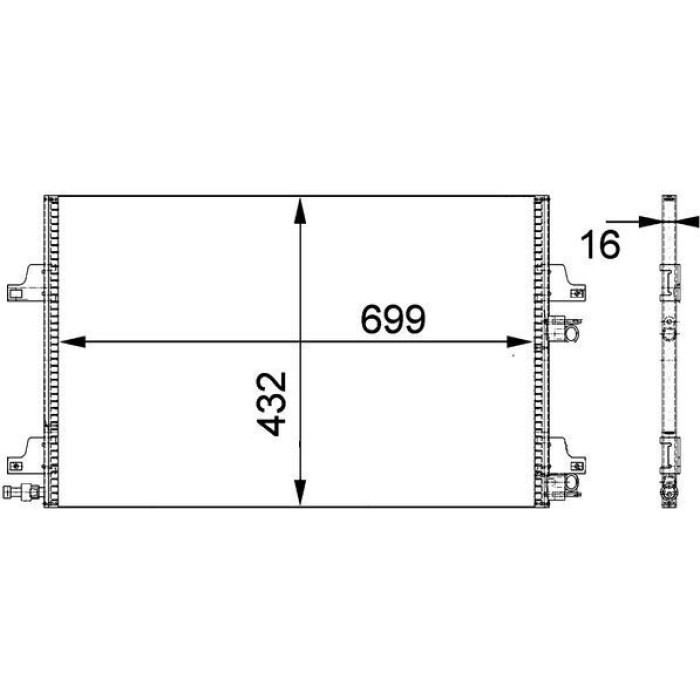 MAHLE Kondensator, Klimaanlage AC 365 000P MAHLE Kondensator, Klimaanlage AC 365 000P