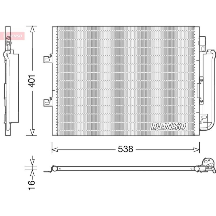 Denso Klimakondensator DCN23026 Denso Klimakondensator DCN23026