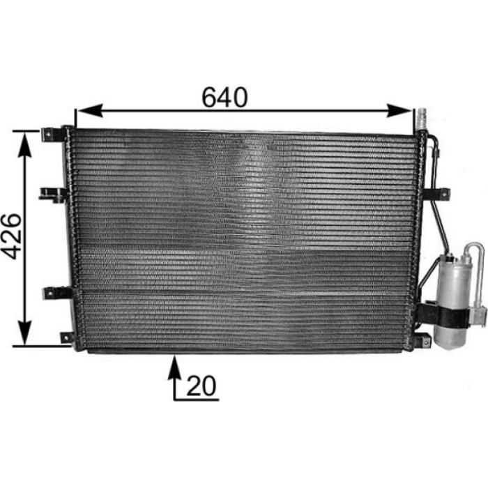 MAHLE Kondensator, Klimaanlage AC 227 000S MAHLE Kondensator, Klimaanlage AC 227 000S