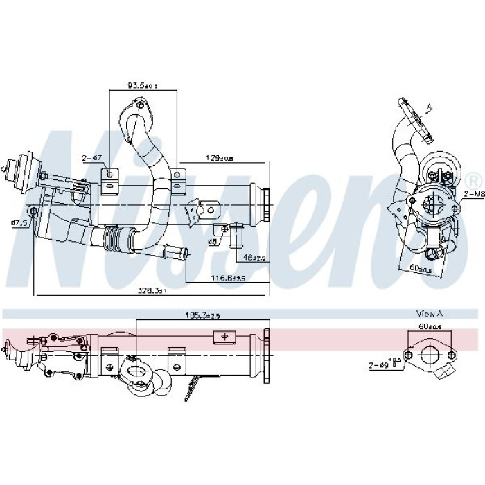 Nissens AGR-Kühler 989448 Nissens AGR-Kühler 989448