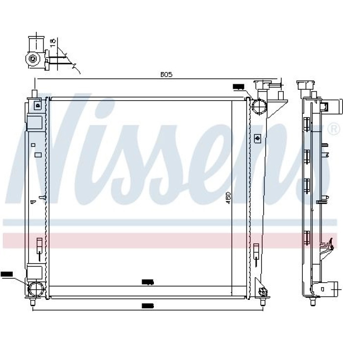 Nissens Wasserkühler PKW 66762 Nissens Wasserkühler PKW 66762