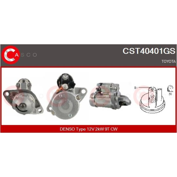 CASCO Anlasser CST40401GS CASCO Anlasser CST40401GS