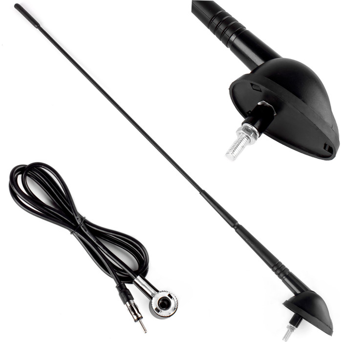 1050 AMiO Autoantenne ANT03, 40 cm, 5-mm-Adapter, 1,4 m Kabel – 01050 1050 AMiO Autoantenne ANT03, 40 cm, 5-mm-Adapter, 1,4 m Kabel – 01050