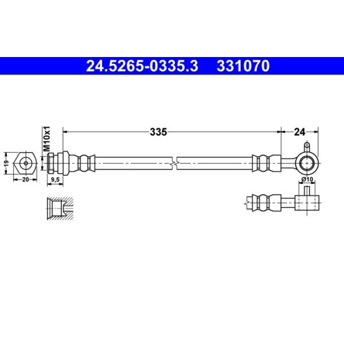 ATE Bremsschlauch 24.5265-0335.3