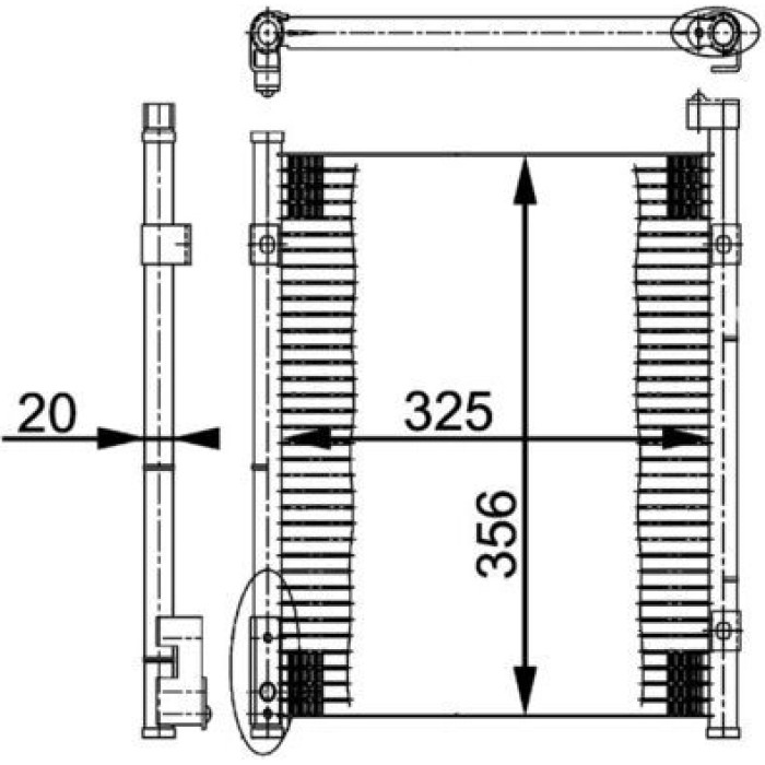 MAHLE Kondensator, Klimaanlage AC 199 000S MAHLE Kondensator, Klimaanlage AC 199 000S