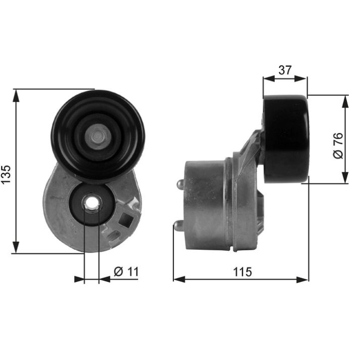 Gates Spannrolle T38431 Gates Spannrolle T38431