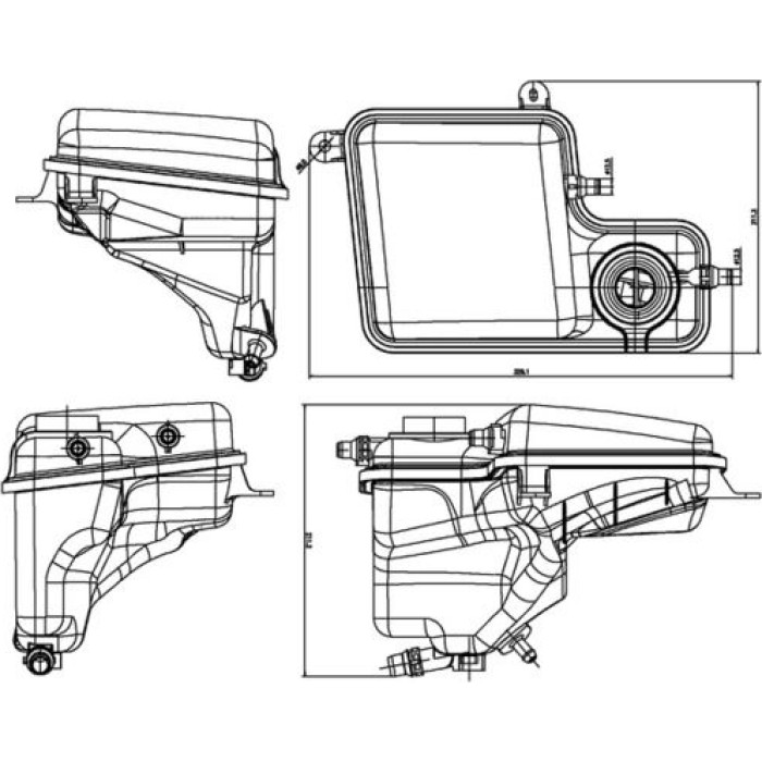 MAHLE Ausgleichsbehälter, Kühlmittel CRT 203 000S MAHLE Ausgleichsbehälter, Kühlmittel CRT 203 000S