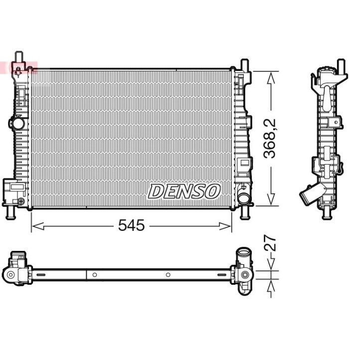 Denso Motorkühler DRM44045 Denso Motorkühler DRM44045