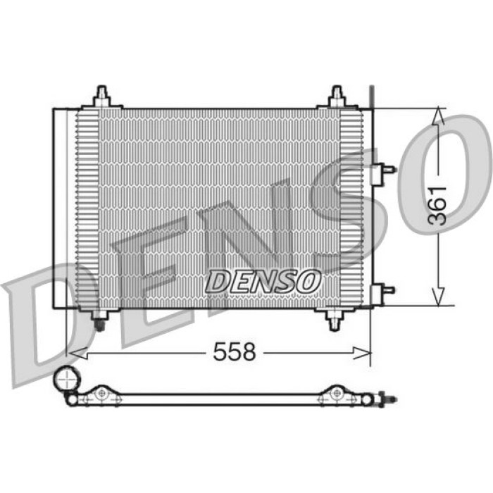 Denso Klimakondensator DCN21015 Denso Klimakondensator DCN21015
