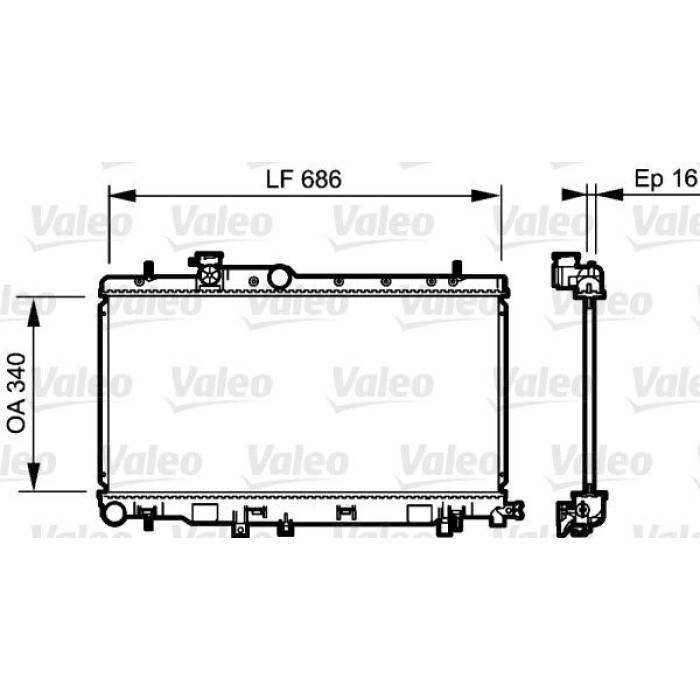 Valeo Motorkühler 735211 Valeo Motorkühler 735211