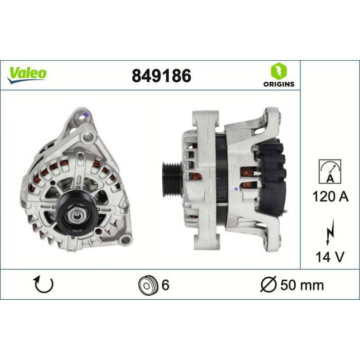 849186 Valeo Lichtmaschine 849186 849186 Valeo Lichtmaschine 849186