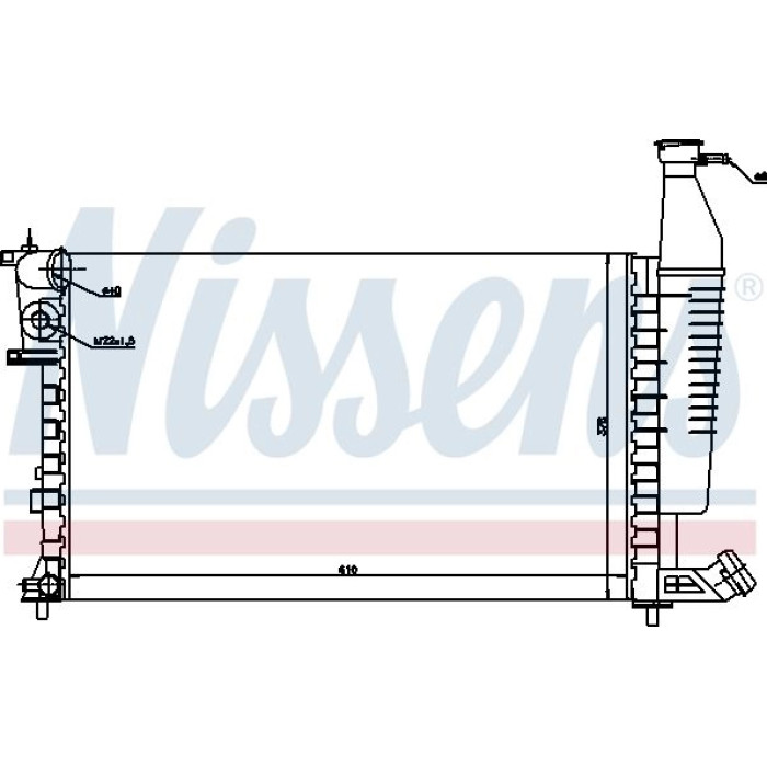 Nissens Wasserkühler PKW 63547 Nissens Wasserkühler PKW 63547