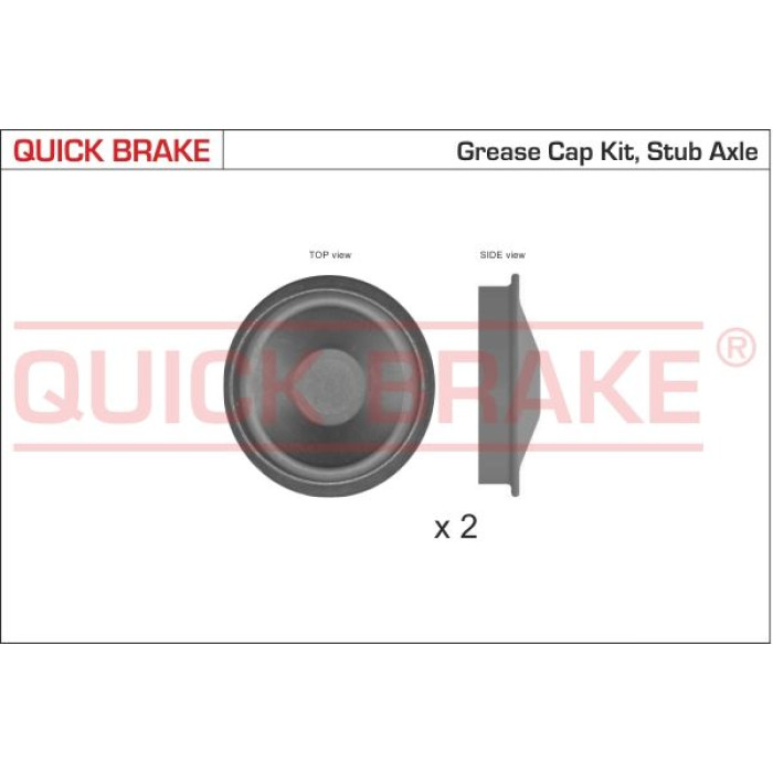 Quick Brake Kappe für Radlager 9828K Quick Brake Kappe für Radlager 9828K