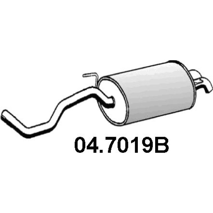 ASSO Endschalldämpfer 04.7019B ASSO Endschalldämpfer 04.7019B