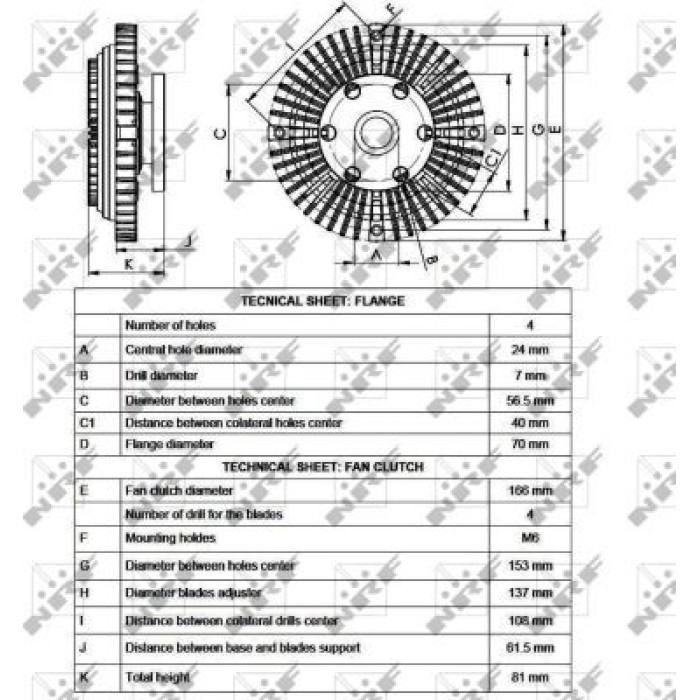 NRF Lüfterkupplung 49527 NRF Lüfterkupplung 49527