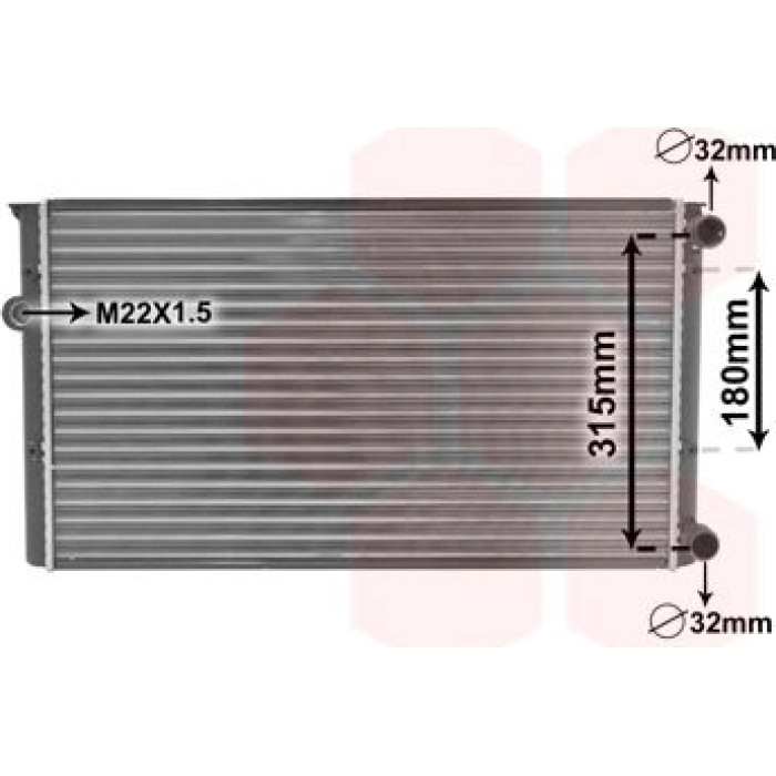 Van Wezel Motorkühler 58002105