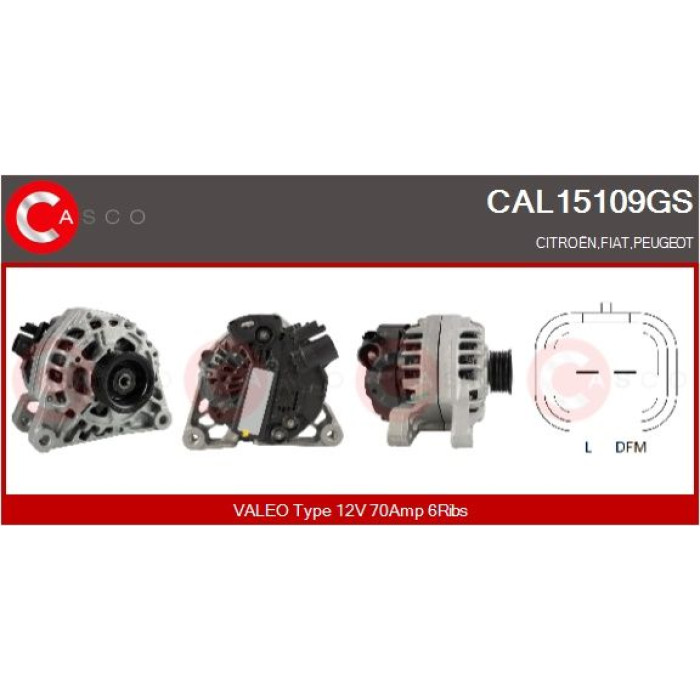 CASCO Generator CAL15109GS CASCO Generator CAL15109GS