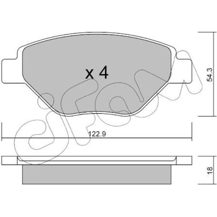 CIFAM Bremsbelagsatz, Scheibenbremse 822-543-0 CIFAM Bremsbelagsatz, Scheibenbremse 822-543-0