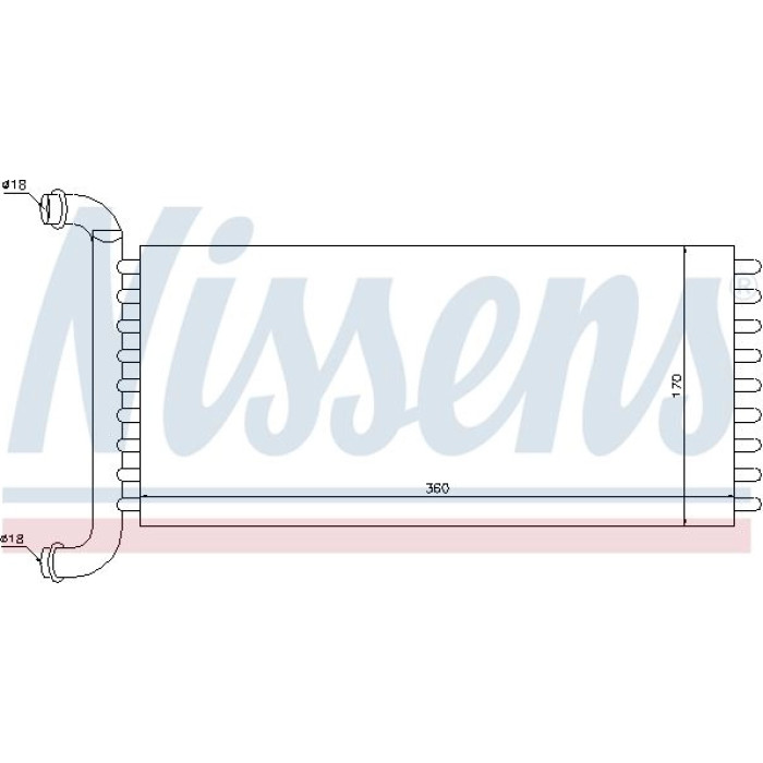 Nissens Heizungskühler PKW 72037 Nissens Heizungskühler PKW 72037
