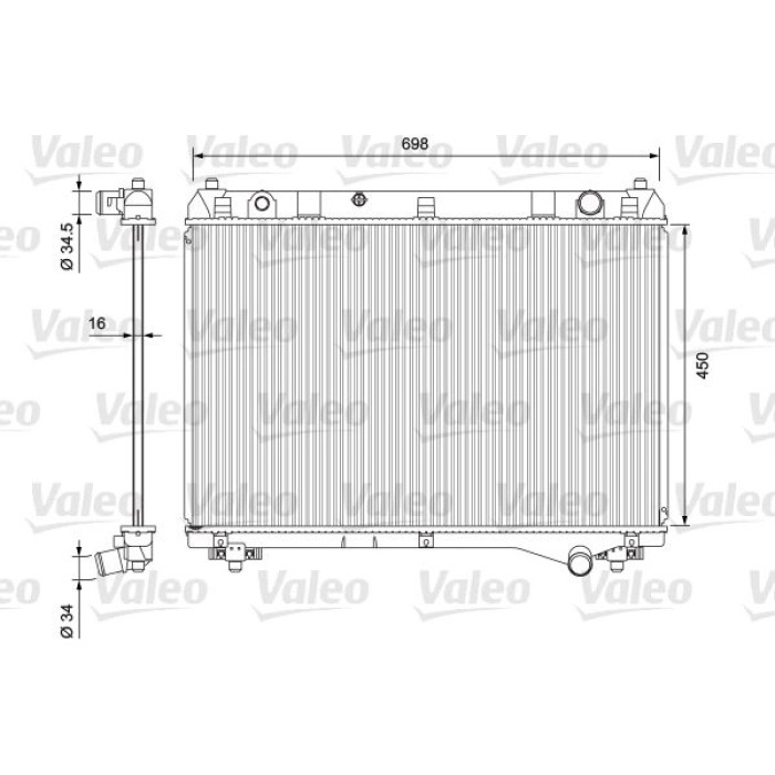 Valeo Motorkühler 701722