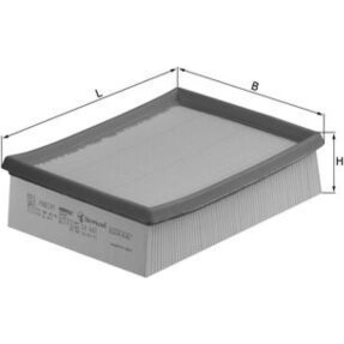 LX 642 MAHLE Luftfilter LX 642, Filtereinsatz, 205 x 170 x 57,3 mm – u. a. für Peugeot 206 Schrägheck (2A/C), 206 CC (2D), 206 Sw (2E/K) – OE Nummer 1420H3 - l