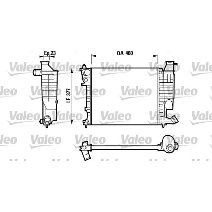 Valeo Motorkühler 732534 Valeo Motorkühler 732534