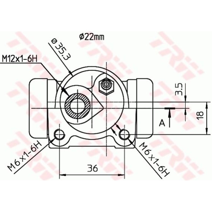 TRW Radbremszylinder BWH114 TRW Radbremszylinder BWH114