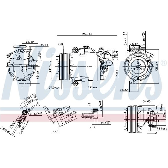 Nissens Klimakompressor PKW 890071 Nissens Klimakompressor PKW 890071
