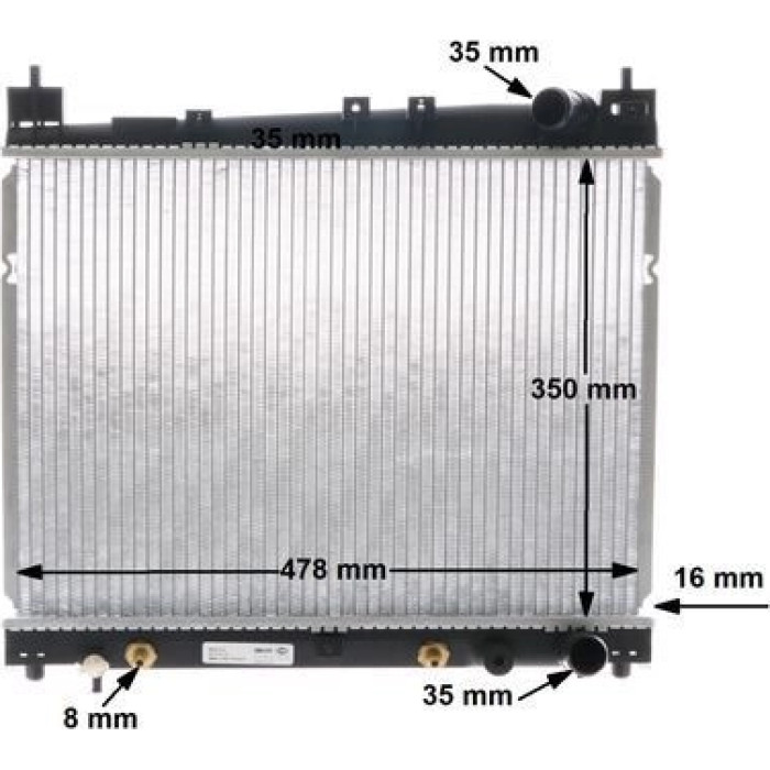 MAHLE Kühler, Motorkühlung CR 1523 000S MAHLE Kühler, Motorkühlung CR 1523 000S