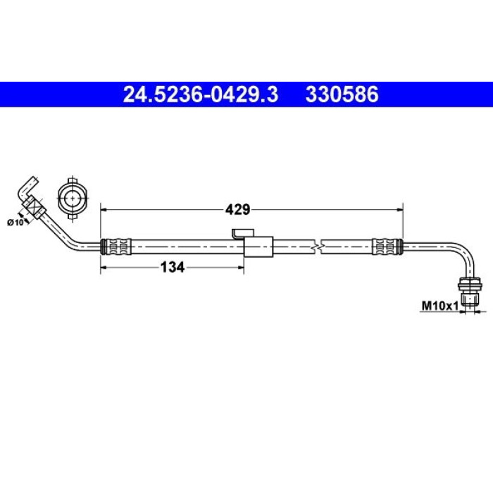 ATE Bremsschlauch 24.5236-0429.3 ATE Bremsschlauch 24.5236-0429.3